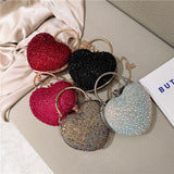Crystal Heart Clutch