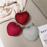 Crystal Heart Clutch